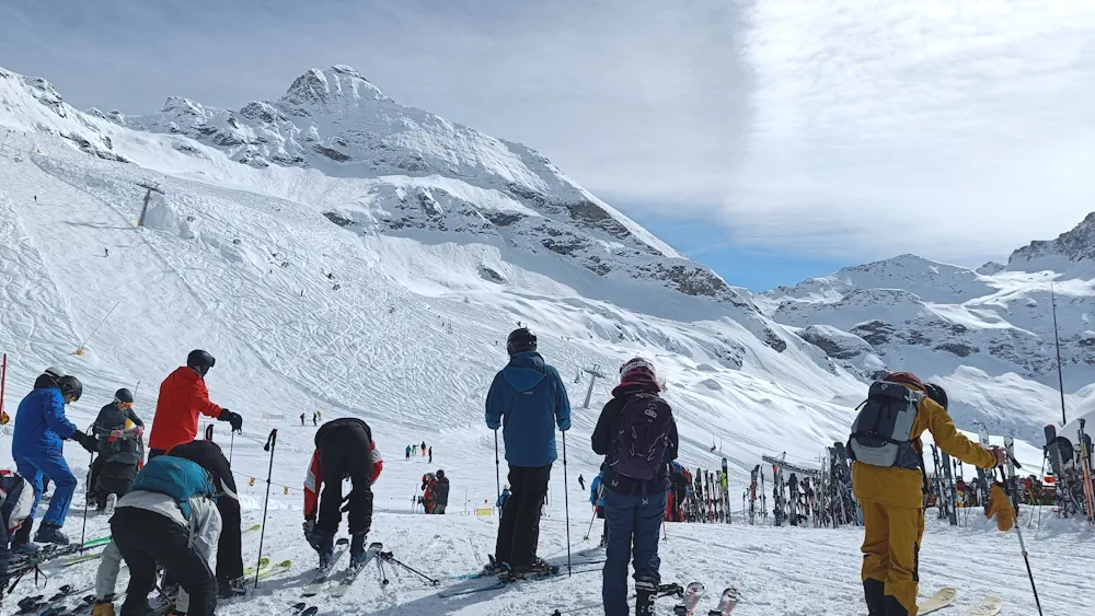 On the slopes in Champoluc